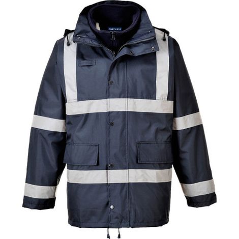 Chaqueta 3 en 1 Iona Traffic impermeable visibilidad realzada S431 XXXL Azul Marino