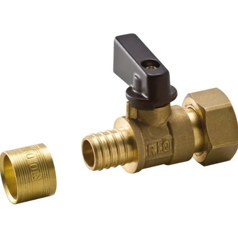 Vanne 1/4 T 20x27 pour PER diamètre 20mm.