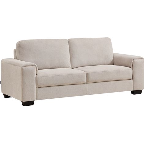 Divano 3 posti in tessuto testurizzato beige - EMBAPO