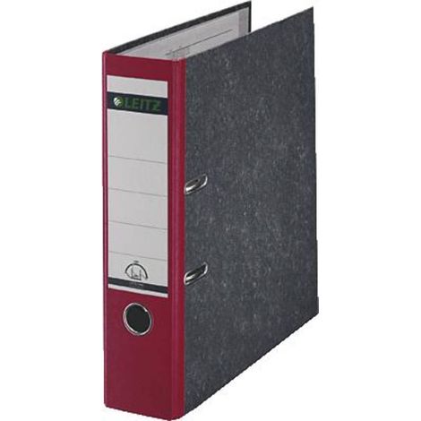 Leitz Raccoglitore 1080 DIN A4 Larghezza dorso: 80 mm Rosso marmorizzato 2 archetti 10805025 (1/3)