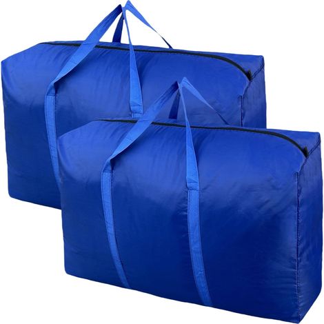 Sacs de gamme extra large 100 L, grands de déménagement avec fermeures éclair robustesse et transport poignant, sacs de déménagement, stockage, voyage et camping, sacs de rangement pour gagner de la p (1/5)