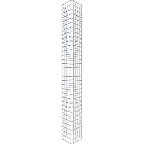 Gabiondeco - Colonne de Gabion carrà©e. 27 cm x 27 cm. mailles 5 x 5 cm - hauteur : 160 cm - Made in Germany (1/5)