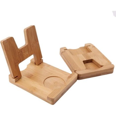 Support Couvercle Repose Cuillère Reste en Bambou Ustensiles de Cuisine (1/4)