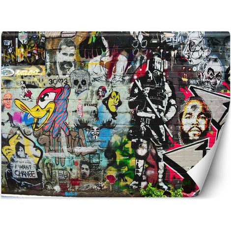 Fototapete, buntes Street-Art-Graffiti – 100x70 (1/5)