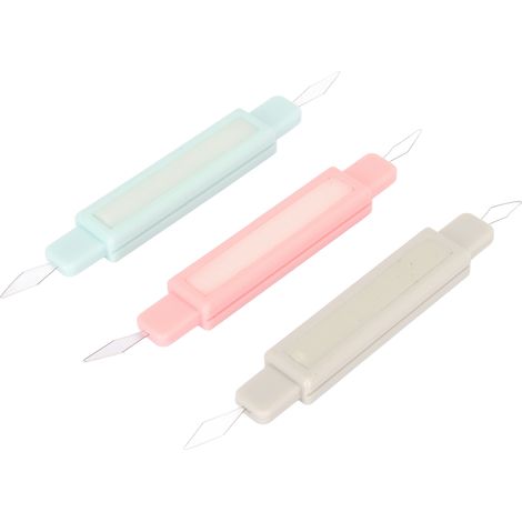 Enfile-aiguille multifonctionnel double tête, guide-fil rapide, outil de couture DIY en 3 pièces (1/5)