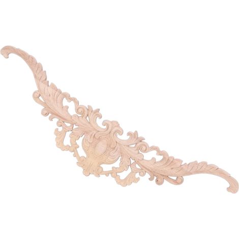 European Style Wooden Wall Sconces, Carved Flower Decor for Furniture, Wall Cabinet, Window, Mirror, Home Decor (1/5)