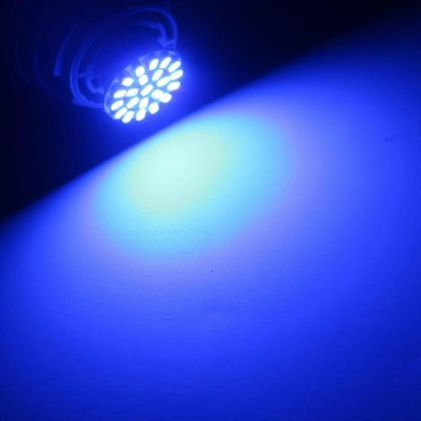 1156 BA15S - 10 PIÈCES Ampoule LED SMD 1206 22 V CC 24 V P21W P21/5W S25 Automatique Voyants clignotants - Blanc (1157 BAY15D Bleu) (1/5)