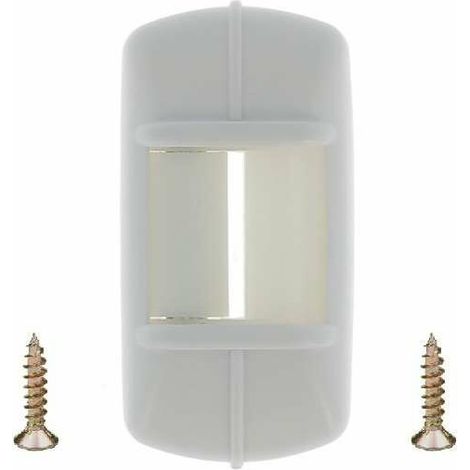 Guide sangle largeur 12 à 15mm de volet roulant avec cache PVC blanc fixation horizontale à visser entraxe 30mm Accessoire Rouleau Enroulement Fixation Fenêtre Store Finition (1/4)