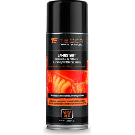 Preparazione professionale per facilitare l'avviamento del motore (avviamento elettrico), 400 ml, Teger (1/2)