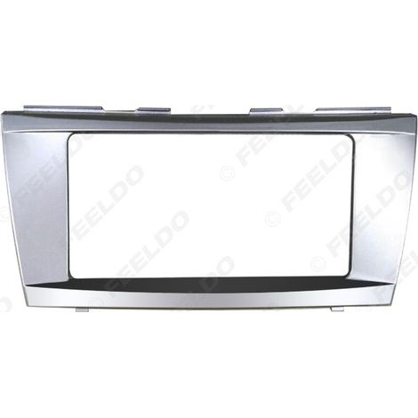 Convient pour le cadre de modification audio, le cadre de navigation DVD, le cadre de panneau et l'autoradio 2DIN droit en titane de la Toyota Camry.