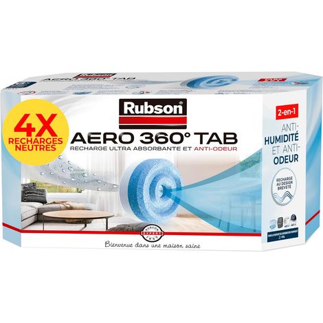 Aero 360° TAB, Recharges Déshumidificateur, Parfum Neutre, 4x 450g (1/5)