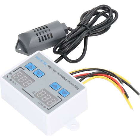 Régulateur numérique température humidité intelligent 12V avec coffret anti-feu PC ABS, sonde 1m, sortie relais 10A (1/5)