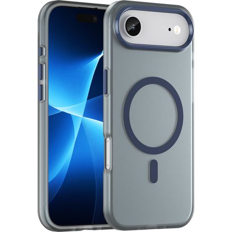 Funda magnética abrasiva MagSafe para iPhone 17 Air - Azul mate (1/5)
