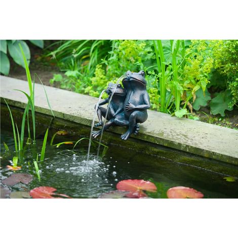 Fontana da giardino Ubbink 2 rane 22 cm 1386074 (1/2)