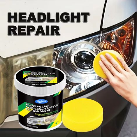 Scheinwerfer-Restaurierungs- und Reparaturpaste, schleiffreie Reinigung von Autoscheinwerfergehäusen, Kratzerentfernung, Reinigung und Poliermittel gegen Alterung, Oxidation und Vergilbung (1/5)
