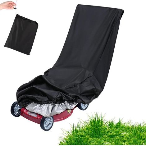 Housse Protection Tondeuse, Housse de Tondeuse Gazon Imperméable Housse de Tondeuse à Gazon, Housse de Tondeuse en Polyester 210d avec Sac de Rangement a Cordon(193x64x112 cm) (1/5)