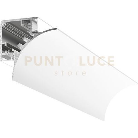 LUBIANA C 3M - PROFILO E DIFFUSORE PER PARETE/SOFFITTO MT 3 BIANCO