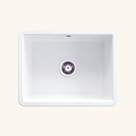 Évier céramique blanc Deante LUMI 1 bac 56x43 cm (1/5)