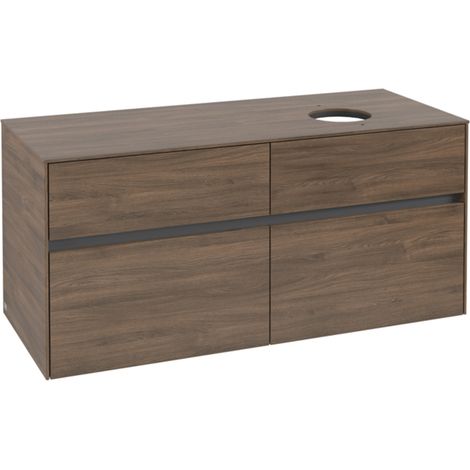 Villeroy & Boch Collaro Waschbeckenunterschrank, 4 Auszüge, (1/2)