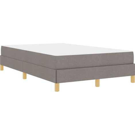 Lit double,Lit adulte,Lit à ressorts Taupe, marron 120 x 200 cm (1/5)