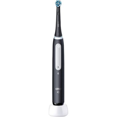 Braun Oral-B iO Series 4, Elektrische Zahnbürste ,schwarz, Matt Black (1/5)