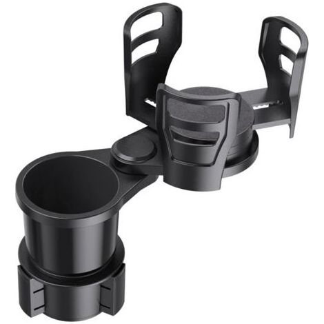 Extensor de portavasos para coche: Portavasos multifuncional para coche - Bandeja para comida con base ajustable giratoria de 360° - Extensión (1/5)