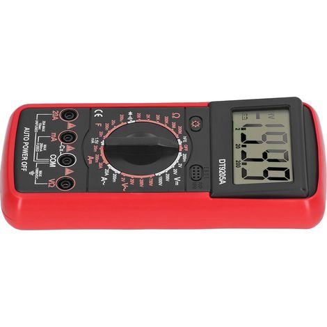 Multimètre numérique intelligent avec écran LCD, multifonctionnel, détecteur de circuits pour usage domestique, rouge (1/5)