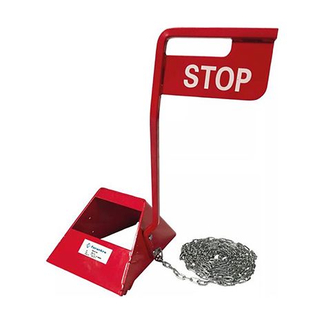 10 Cales roue acier avec panneau STOP - Hauteur 0.62m - CR-250/10