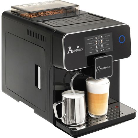 Acopino Cremona Machine à café noir broyeur intégré