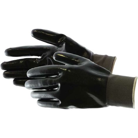 Kapriol Guanti Nitrile Nero - Taglia 10 - Lavori Manutenzione