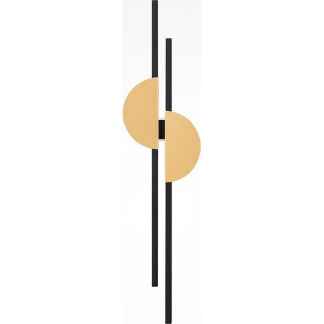 Maytoni Skyline I Applique murale LED intégrée moderne noire 4000 K 700 lm abat-jour en laiton
