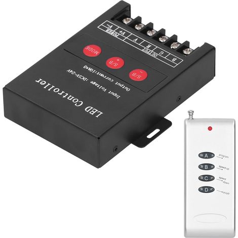 Contrôleur LED RGB 360W DC5-24V pour Ruban Lumineux, Réglage de Luminosité et Vitesse (1/5)