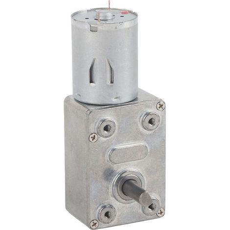 Moteur à engrenages à vis sans fin réversible à couple élevé, 1 pièce, CC 12 V, moteur réducteur (62 tr/min) (1/5)
