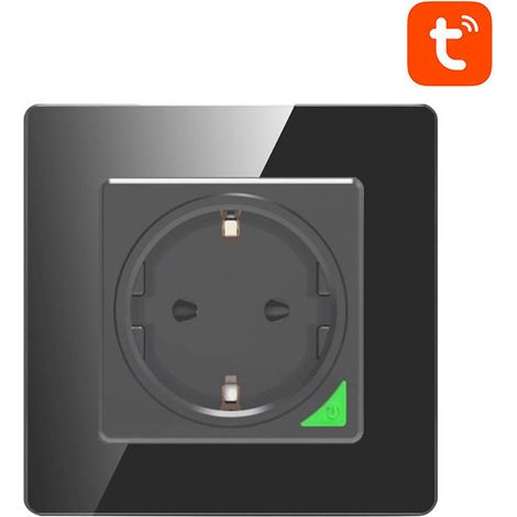 Presa a muro intelligente WiFi Avatto N-WOT10-EU-B tuya (nera)