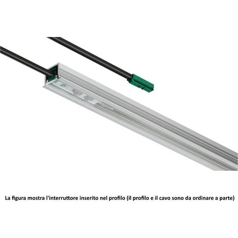 INTERRUTTORE DIMMER 24V/120W PER PROFILO 2103 HAFELE 833.89.291 SENZA CAVO