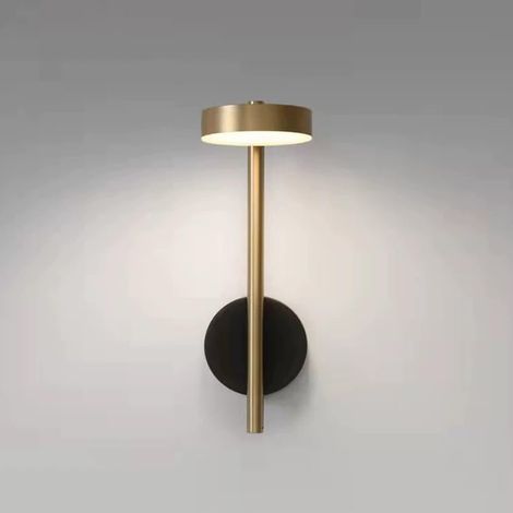 Applique de chevet, longue applique murale en métal avec abat-jour en acrylique, lampe de lecture orientable à 350°, appliques LED 7 W - 3000 K, appliques murales minimalistes modernes pour chambre et (1/5)