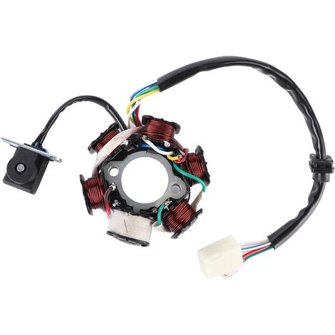 Bobine de stator magnétique GY6 C110-6 pièce de rechange accessoire pour moto tout-terrain (AC jaune unique) (1/5)