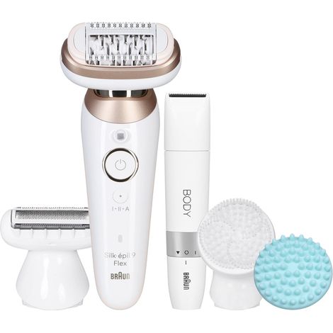 Épilateur Braun Silk-épil 9 Flex SkinSpa 9-481 3D Gold, blanc (1/5)