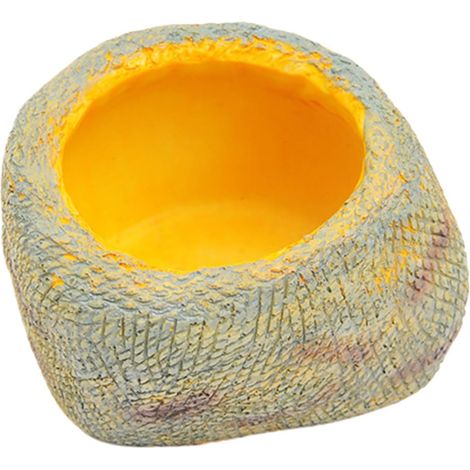 Bac pour Reptiles Base Large Anti-dérapante  Gamelle Gecko Reptile Fontaine à Eau pour Grenouille Araignée Hermite Baignade Abreuvement Maison Terrain Terrarium (1/5)