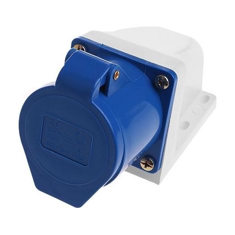 Prise de courant industrielle, 32 ampères, 3 broches, 220v-250 volts, étanche IP44, 2P + E 32A, 1 pièce (1/5)