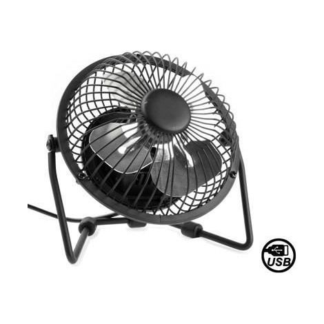 Mini ventilateur USB - Marque - Noir - Niveau sonore 45 dB (1/3)