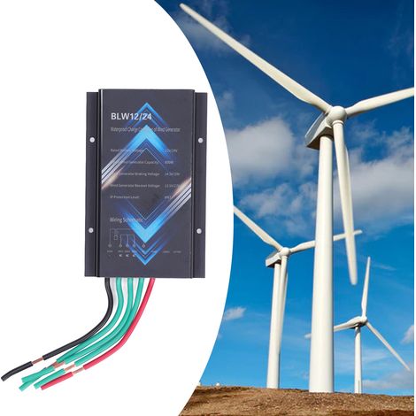Contrôleur de générateur d'éolienne 800 W 12/24 V (1/5)