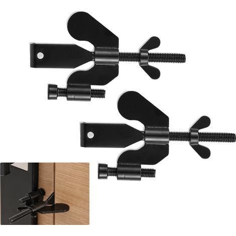 Set mit 2 verstellbaren, tragbaren Türschlössern, robuste Sicherheitsschlösser für Hotels, geeignet für Reisen und den Gebrauch zu Hause