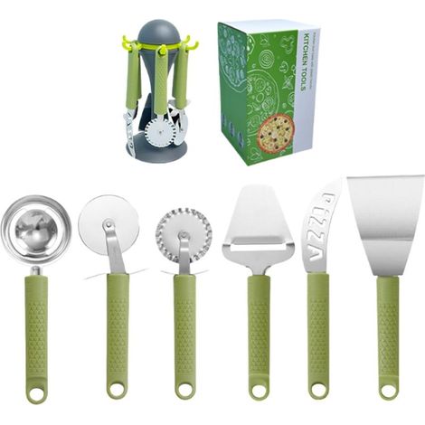Kit d'outils pour griller - coupe - pizza et ensemble de serveurs - (1/5)
