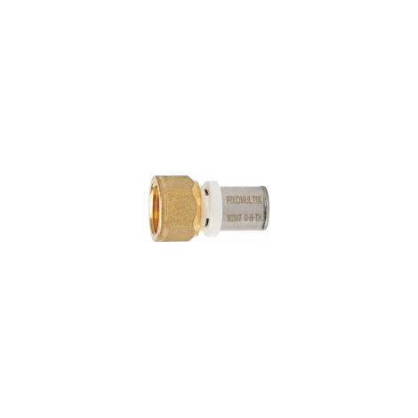 Ayor – Raccord multicouche droit femelle 20/27 303122620 – Ø26-3/4” – Sertissage anti-fuite – Compatible chauffage et eau froide/chaude