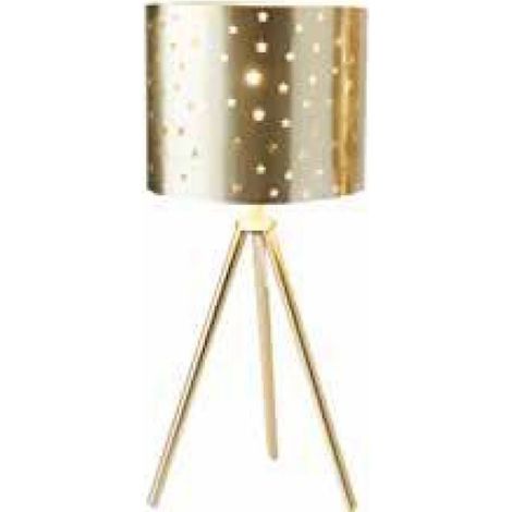 Lampe de salon chic et moderne dorée en métal - Doré éclatant