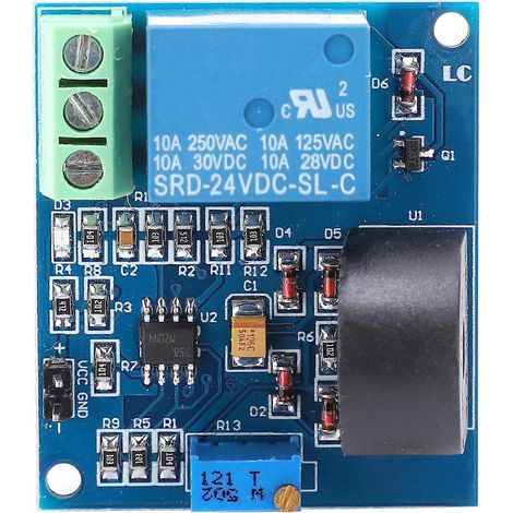 Überstromschutz-Sensormodul, Wechselstromerkennung, 24-V-Relais, 5 A, 20 Hz  400 Hz