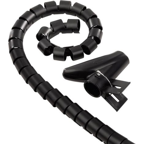 Hama Tube guide-câbles plastique noir flexible (Ø x L) 25 mm x 2 m 1 pc(s) 00220998 (1/5)