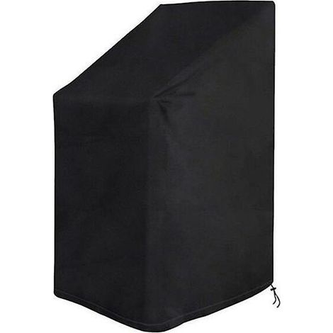 210d Oxford Noir 65 X 65 X 80/120 Cm Housse Pour Mobilier De Jardin Housse De Protection Pour Chaise De Jardin (1/4)