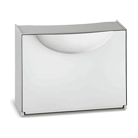 Weißes modulares Schuhregal 51x19x39cm (1/4)
